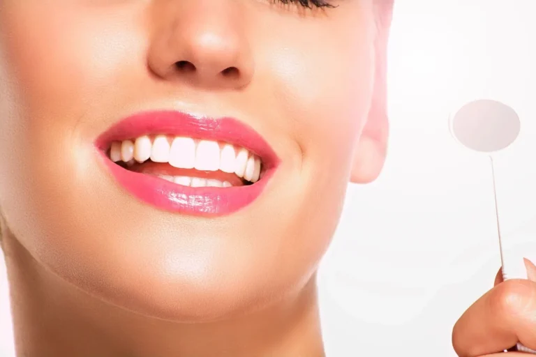 Close-up of healthy molars protected by dental sealants
